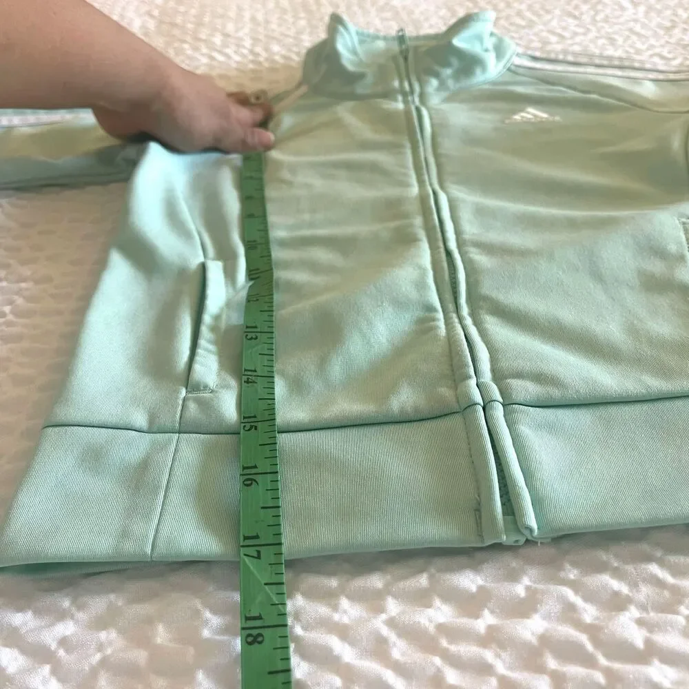 Adidas Girls Adicolor Classics Track Jacket Turquoise Pullover Size 5 - Picture 4 of 8